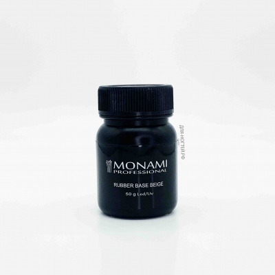 база monami rubber base beige, 50 мл | для-ногтей.рф