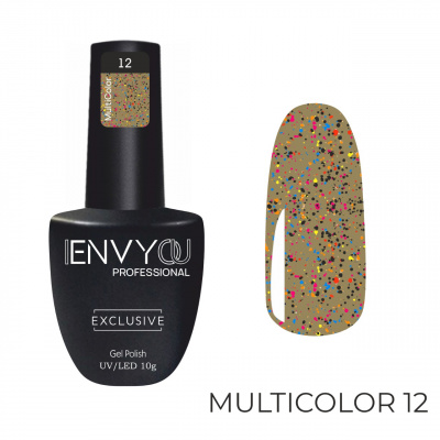 envy №012 multicolor, гель-лак с вкраплениями, 10мл | для-ногтей.рф