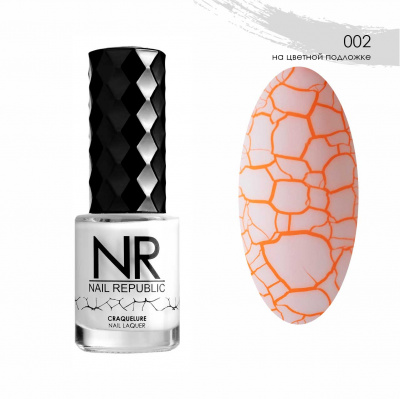 nail republic craquelure, кракелюр гель-лак №002, 10мл | для-ногтей.рф