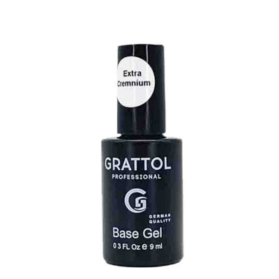 Grattol Rubber Base Gel Extra Cremnium, 9 мл для гель-лака купить у нас
