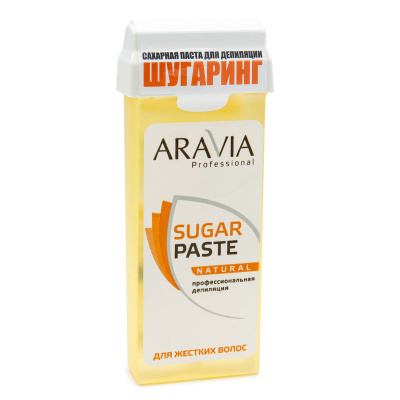 aravia паста для шугаринга в картридже натуральная, для жестких волос, 150г | для-ногтей.рф
