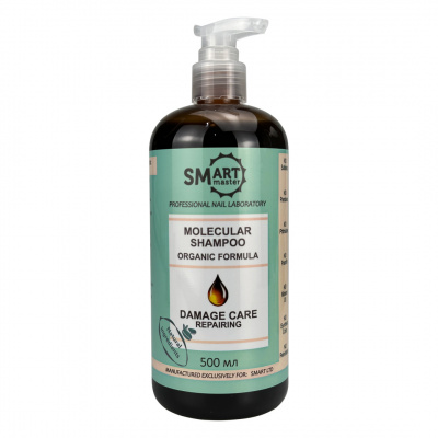 smart molecular shampoo, organic formula, молекулярный шампунь, 500мл | для-ногтей.рф