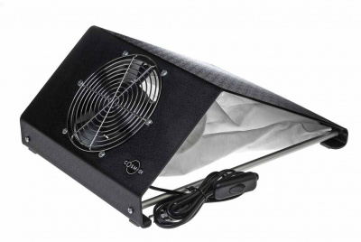 Cosmos N1 black, пылесос настольный для маникюра, черный для мастера маникюра